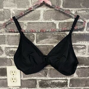 NEW Lively The Luxe Trim Busty Bralette black bra size 1